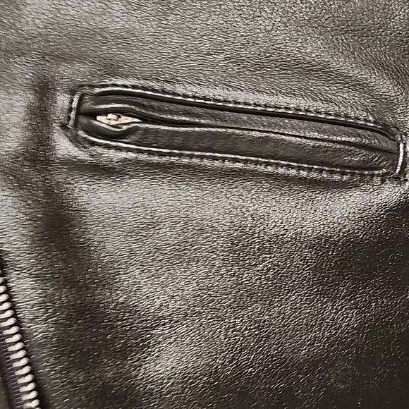 Easyrider child size 12 black leather jacket. - Picture 4 of 8